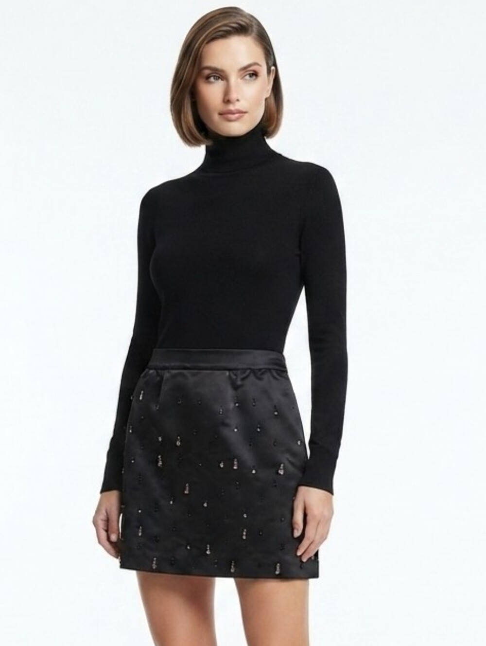 Free Assembly - Black Embellished Women's Skirt (NWT)